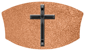 DNSWILL 510 BK SH CP Black Single Cross Shimmer Copper